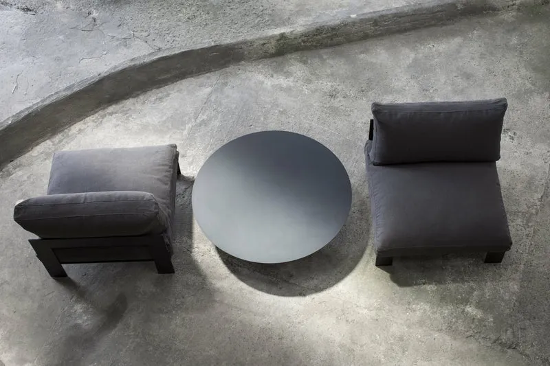 Banc d'intérieur avec coussins couleur sépia 91 x 91 x 58 B. Mombaers - Serax