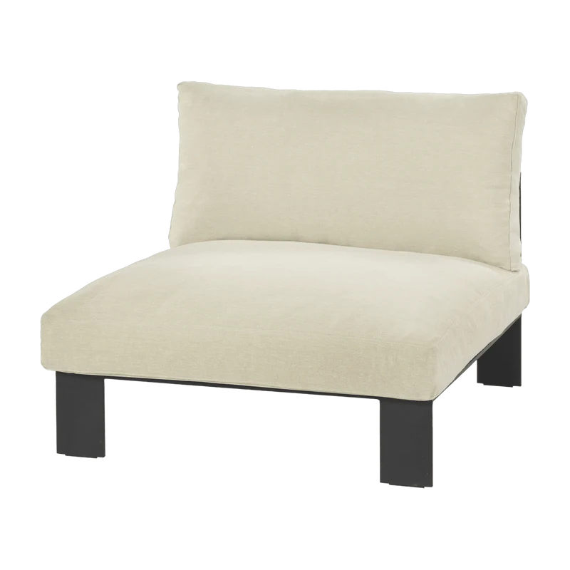 Banc d'intérieur avec coussins couleur ivoire 91x91x58 cm Mombaers - Serax
