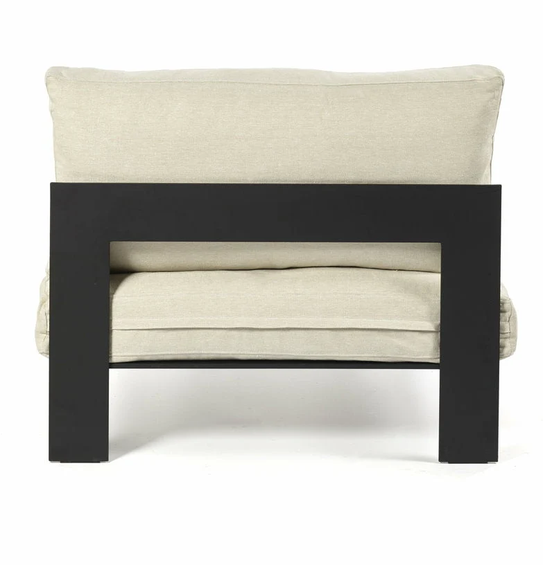 Banc d'intérieur avec coussins couleur ivoire 91x91x58 cm Mombaers - Serax