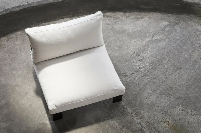 Banc d'intérieur avec coussins couleur ivoire 91x91x58 cm Mombaers - Serax