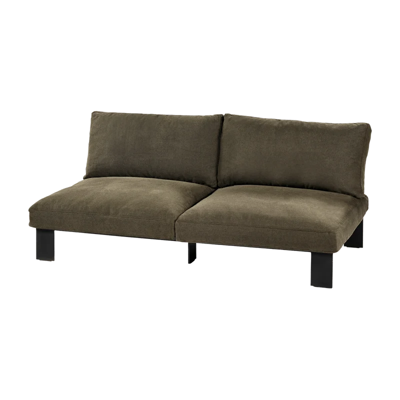 Banc d'intérieur deux places avec coussins couleur sépia 182x91x58 B. Mombaers - Serax