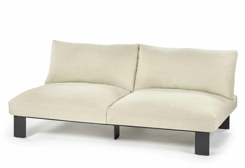Banc d'intérieur deux places avec coussins couleur ivoire 182 X 91 X 58 B. Mombaers - Serax