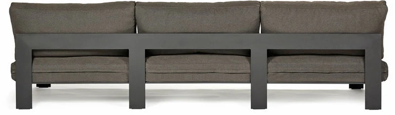Banc d'intérieur trois places avec coussins couleur sépia B. Mombaers - Serax