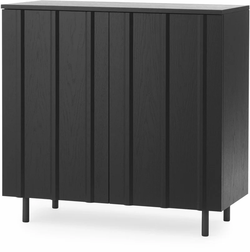 Cabinet bas noir Rib Soft noir - Normann Copenhagen