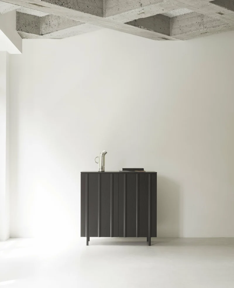 Cabinet bas noir Rib Soft noir - Normann Copenhagen