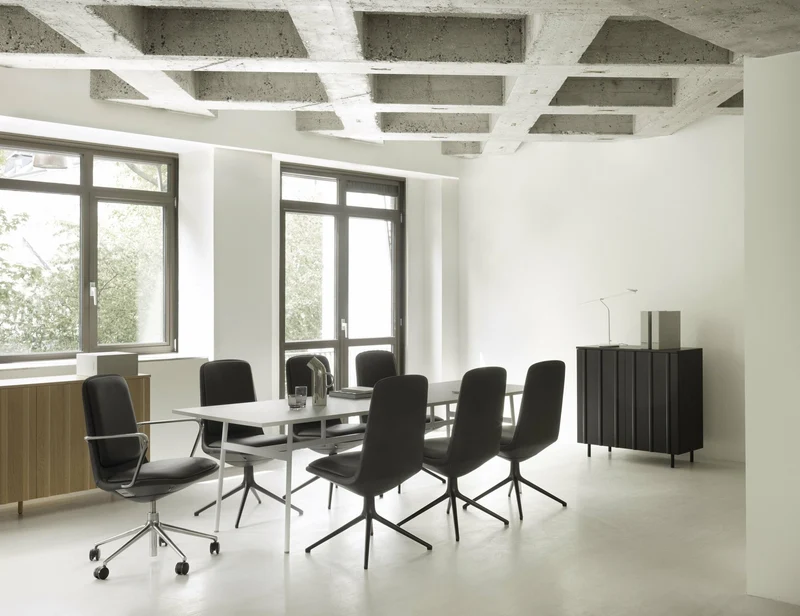 Cabinet bas noir Rib Soft noir - Normann Copenhagen