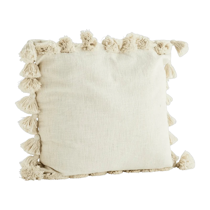 Housse de coussin avec glands - Madam Stoltz