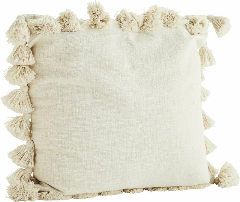 Housse de coussin avec glands - Madam Stoltz