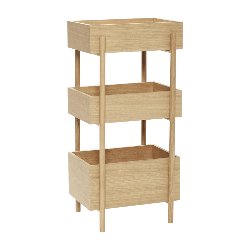 Table console en bois de chêne Stack - Hübsch