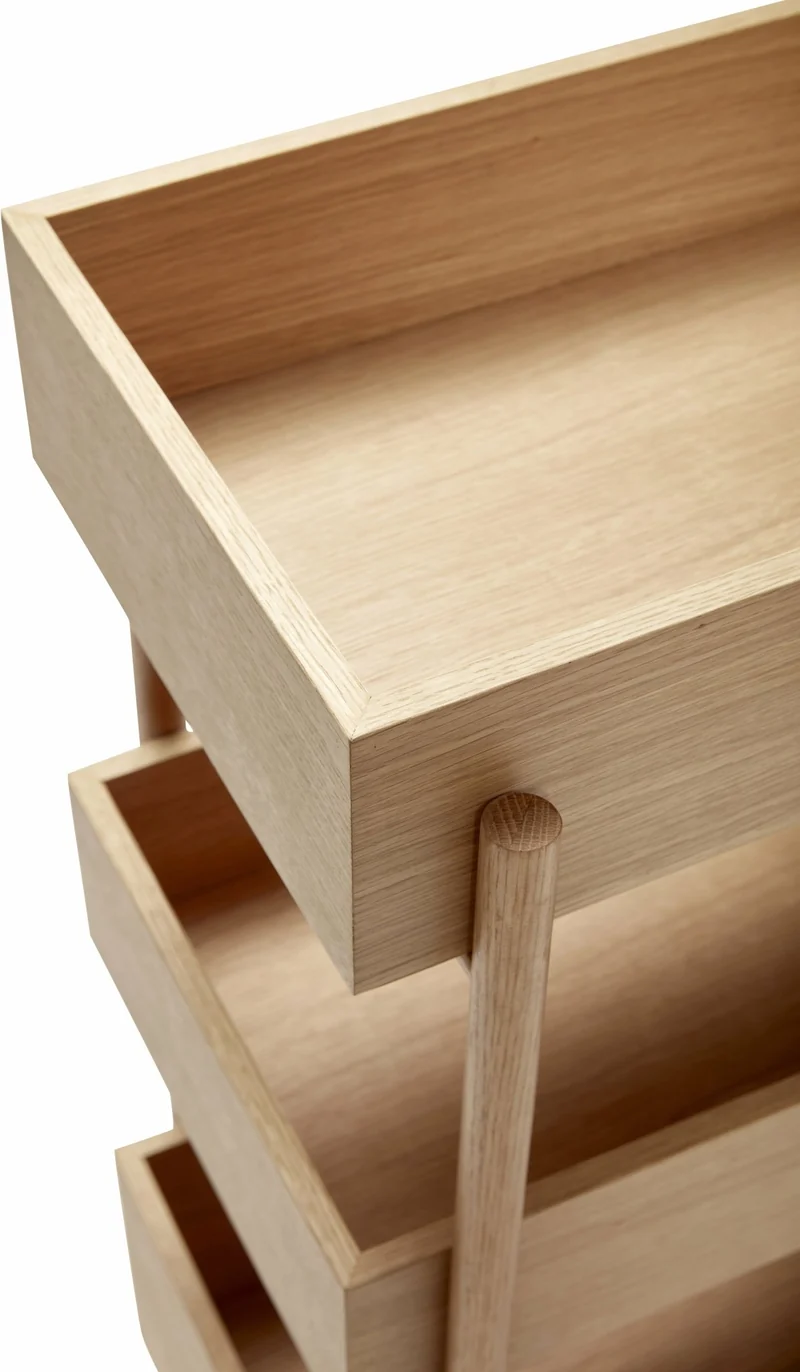 Table console en bois de chêne Stack - Hübsch