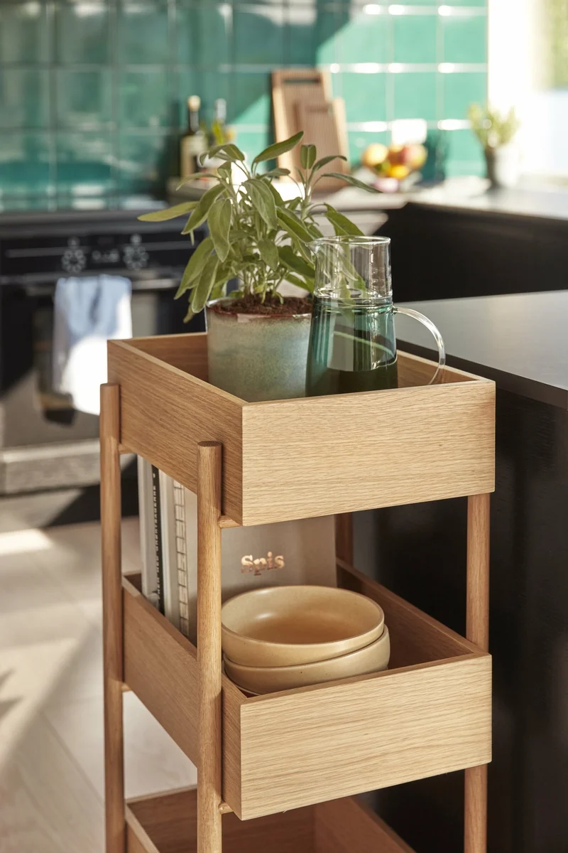 Table console en bois de chêne Stack - Hübsch