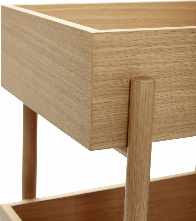 Table console en bois de chêne Stack - Hübsch