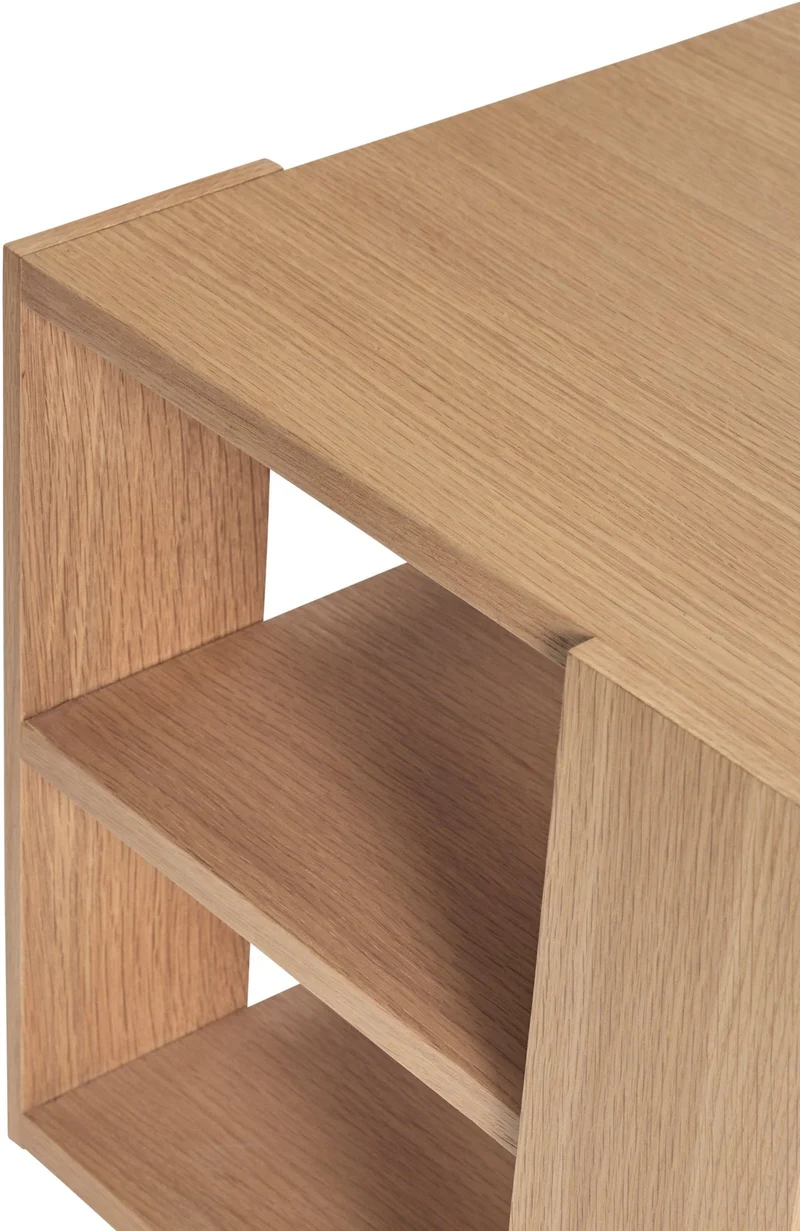 Table d'appoint en chêne Merge - Hübsch