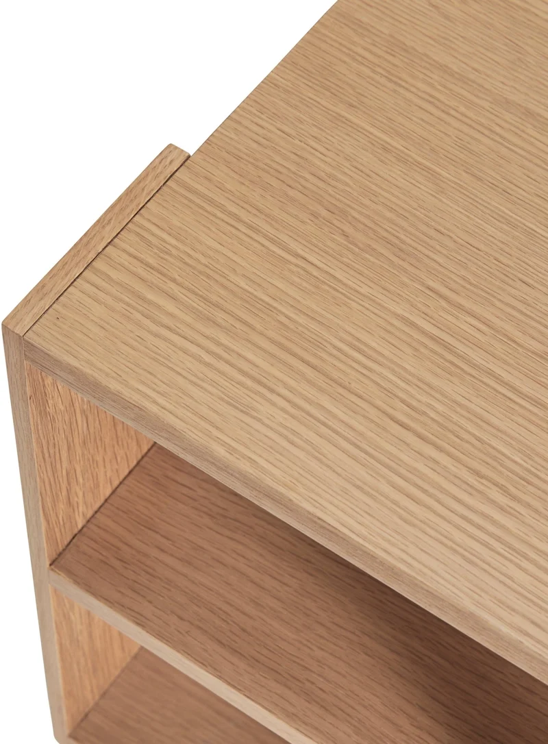 Table d'appoint en chêne Merge - Hübsch