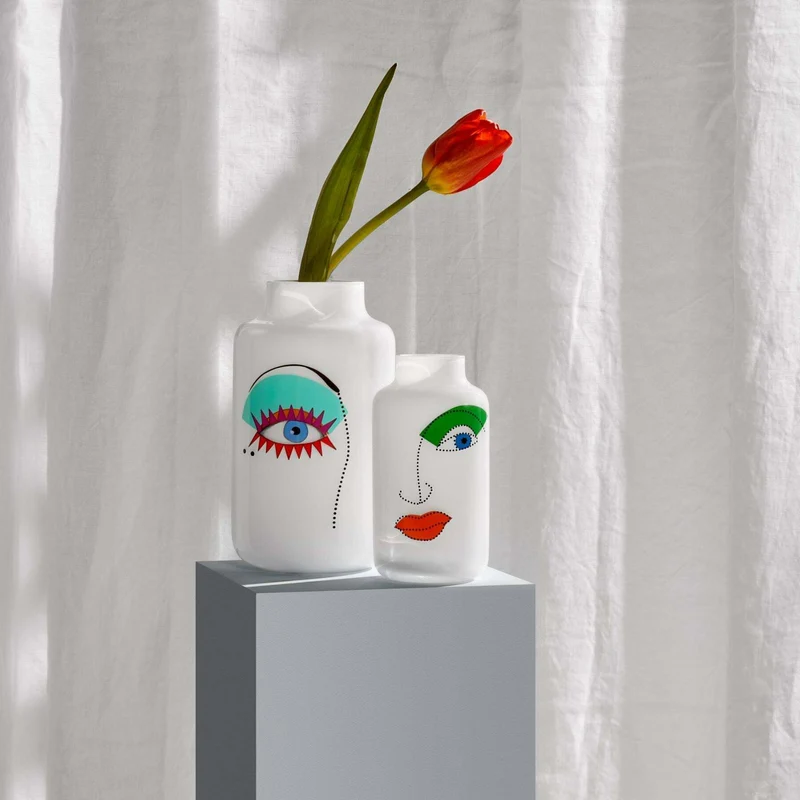 Vase Mini Magnolia Rock & Pop Moyen - Nude Glass