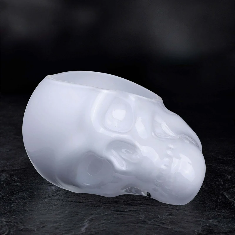 Bol crâne blanc Memento - Nude Glass