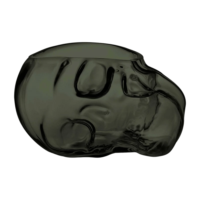 Bol crâne noir Memento - Nude Glass