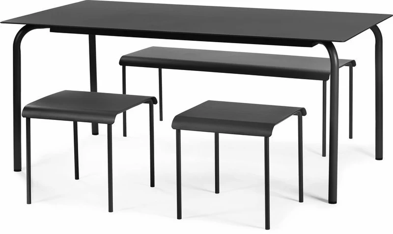 Table à manger noir 170 cm August - Serax