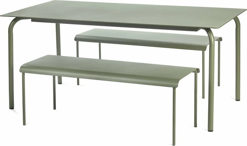 Table à manger eucalyptus vert 170 cm August - Serax