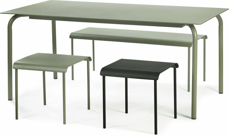 Table à manger eucalyptus vert 170 cm August - Serax