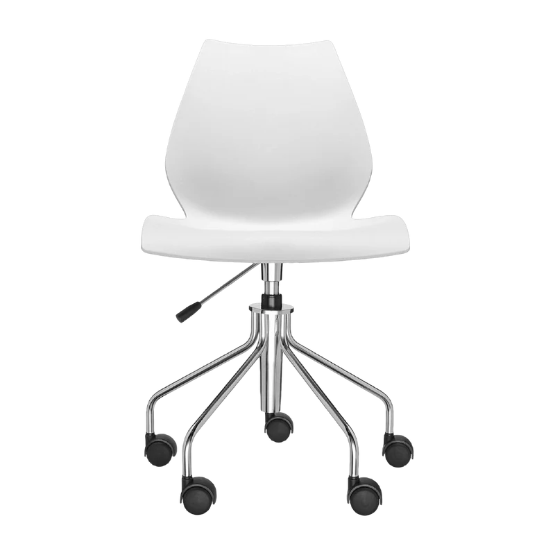 Chaise à roulettes blanche Maui - Kartell