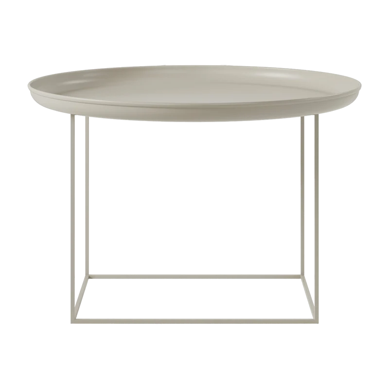 Table basse ronde en acier gris pierre 70 cm Duke - NORR11