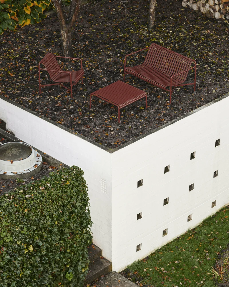 Table basse d'extérieur en acier galvanisé Palissade - Hay