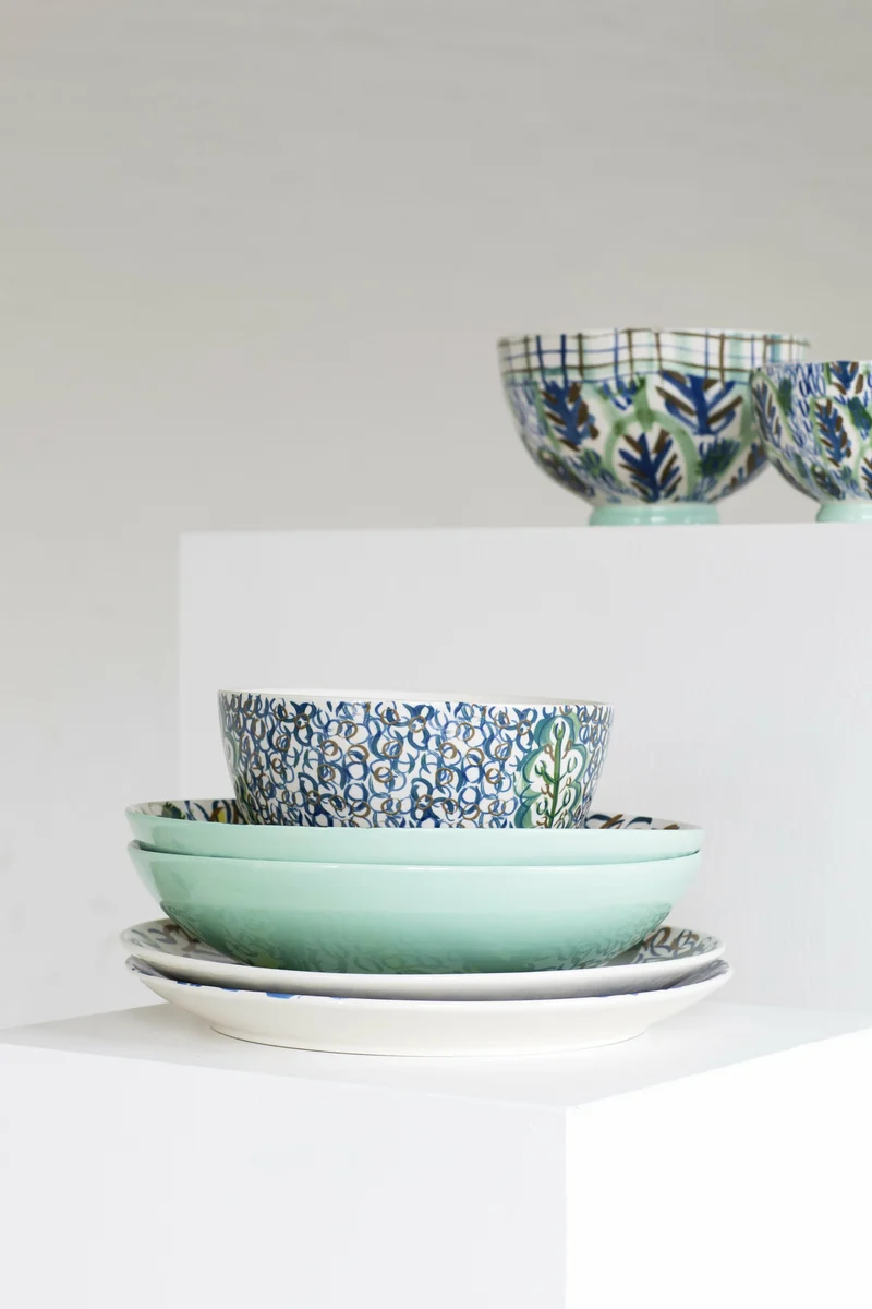 Bol en grès vert 16cm Kimono - Serax