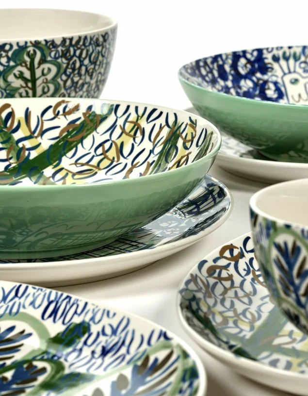 Bol en grès bleu vert 10 cm Kimono - Serax