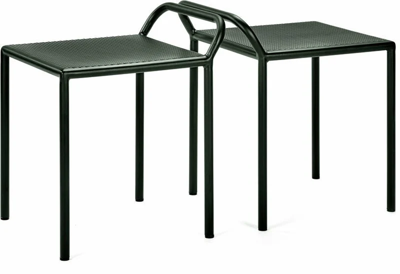 Tabouret de jardin en acier vert 52 cm Fontainebleau - Serax