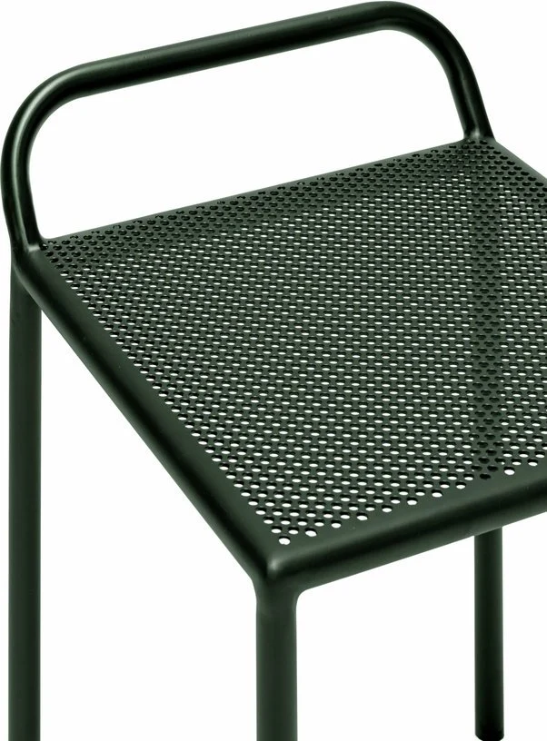 Tabouret de jardin en acier vert 52 cm Fontainebleau - Serax
