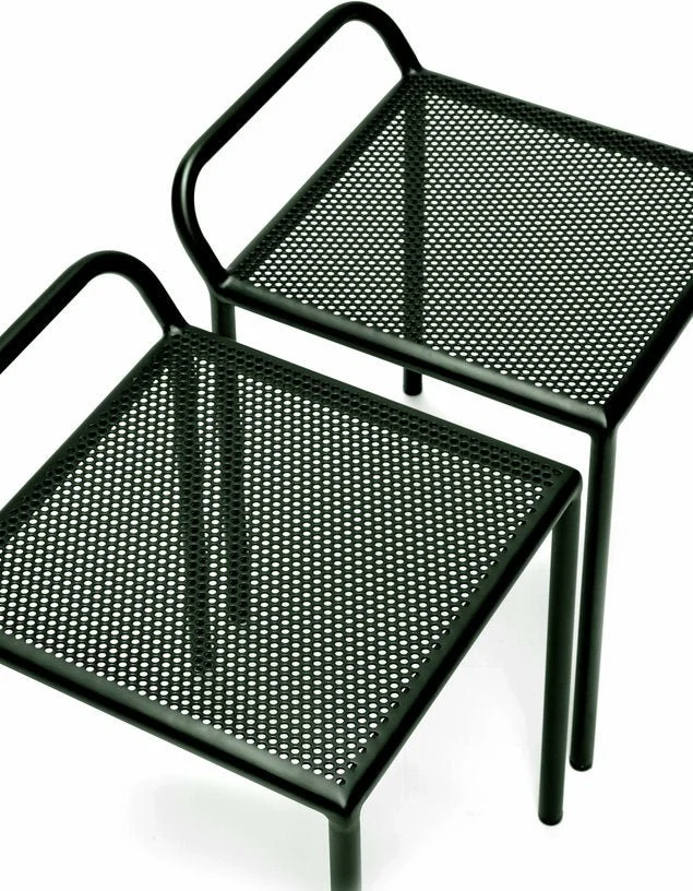 Tabouret de jardin en acier vert 52 cm Fontainebleau - Serax