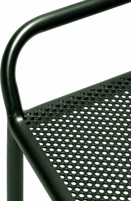 Tabouret de jardin en acier vert 52 cm Fontainebleau - Serax