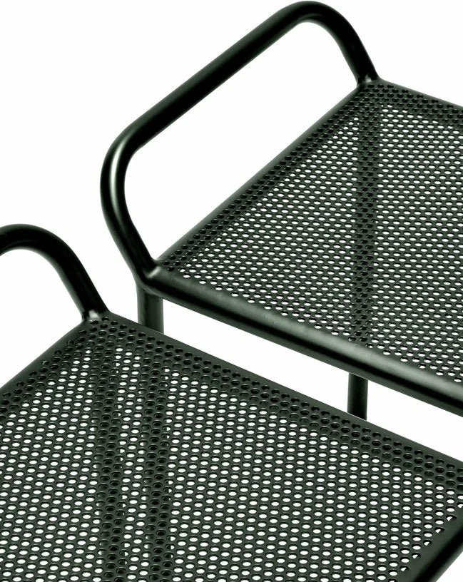 Tabouret de jardin en acier vert 52 cm Fontainebleau - Serax