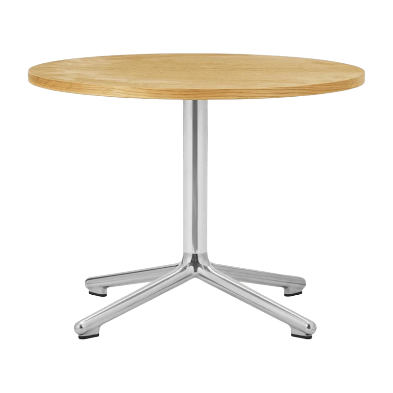 Table basse en aluminium et en chêne 60 cm Lunar Oak - Normann Copenhagen