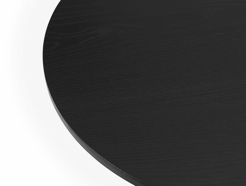Table basse en aluminium noir et en chêne noir 60 cm Lunar Oak - Normann Copenhagen