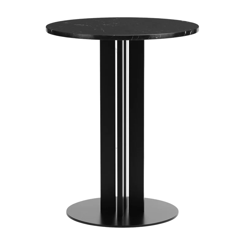 Table haute en marbre noir 60 cm Scala Cafe Marble - Normann Copenhagen
