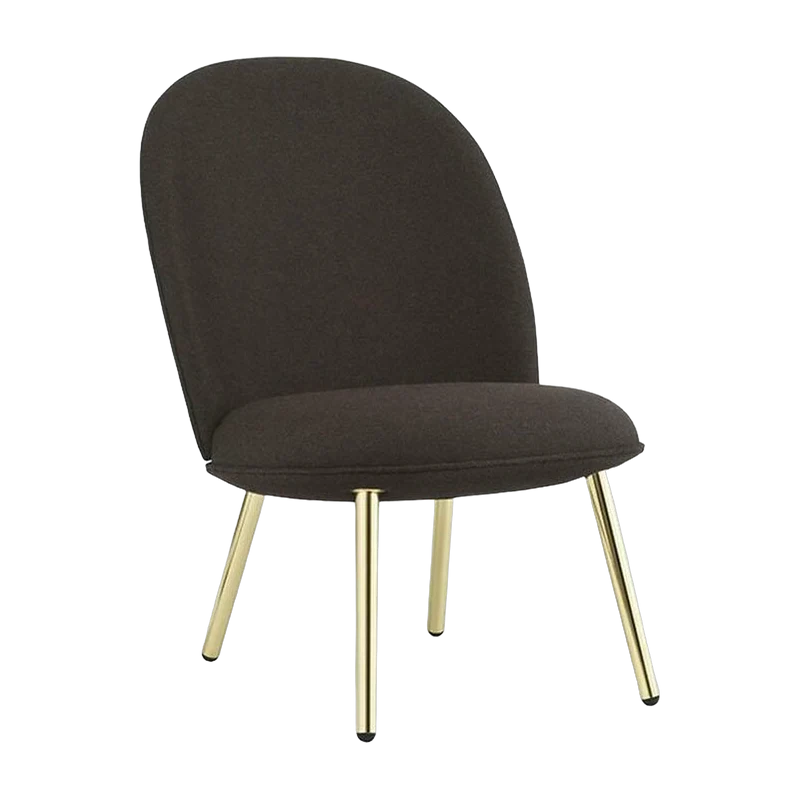 Fauteuil en tissu synergy lds40 et pieds en laiton Ace - Normann Copenhagen