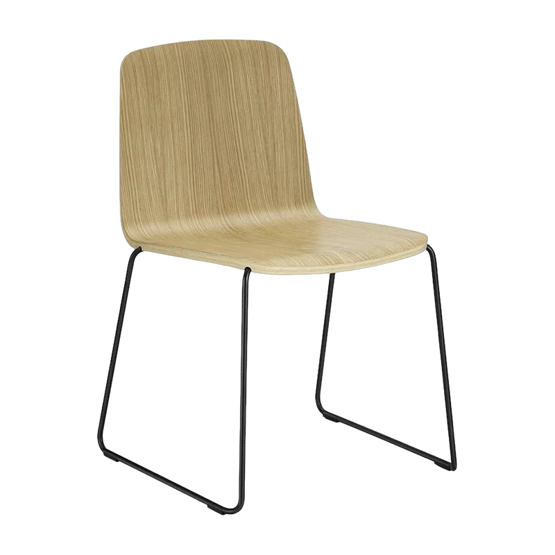 Chaise en bois de frêne laqué 53 x 79 cm Just - Normann Copenhagen