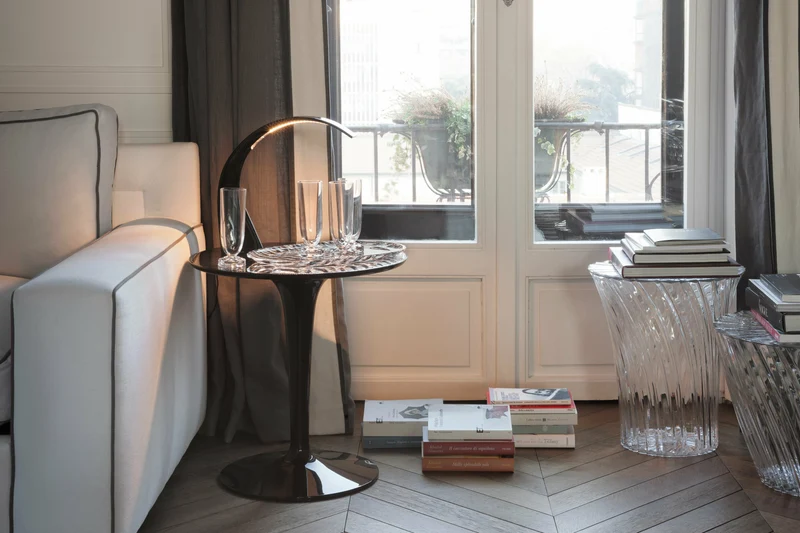 Table d'appoint transparente 44 cm Sparkle - Kartell