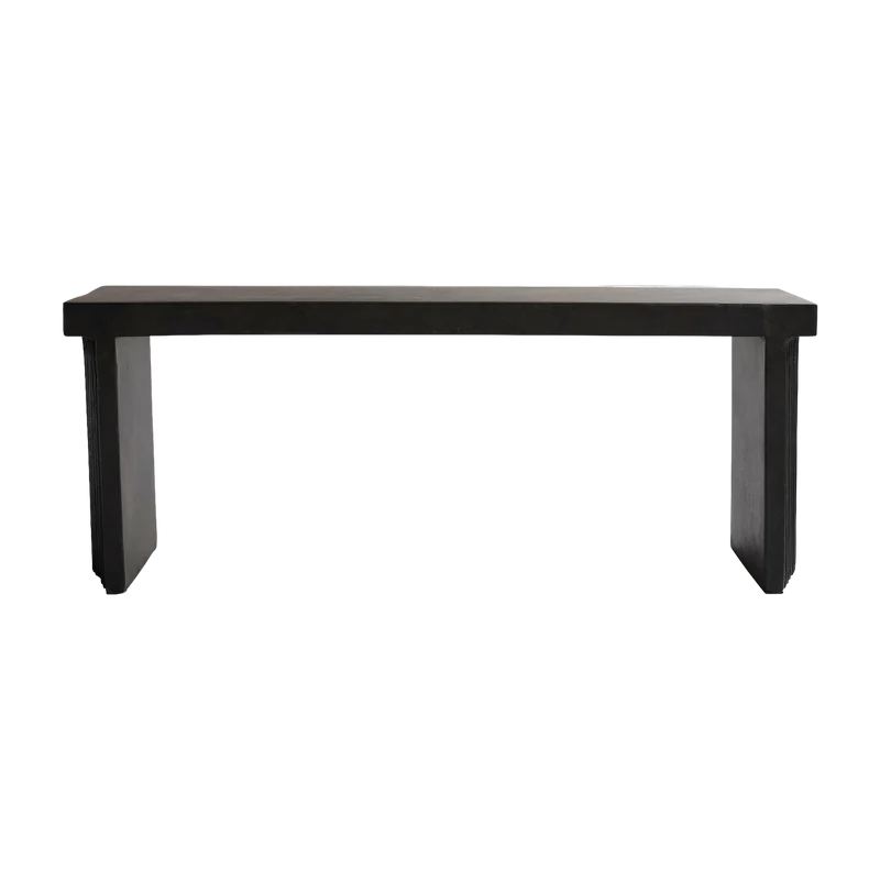 Banc en béton noir café 120 x 35 cm Arc - 101 Copenhagen