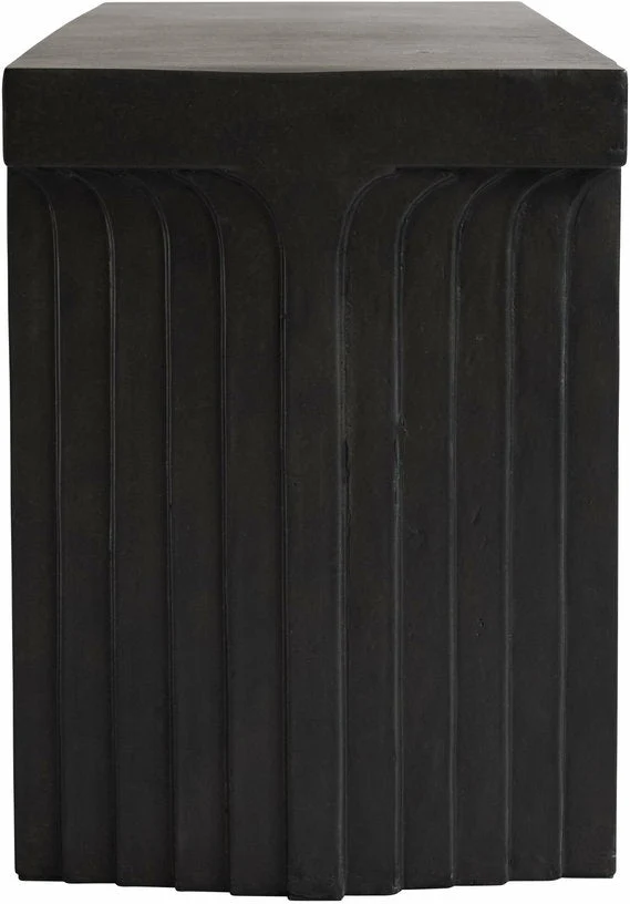 Banc en béton noir café 120 x 35 cm Arc - 101 Copenhagen