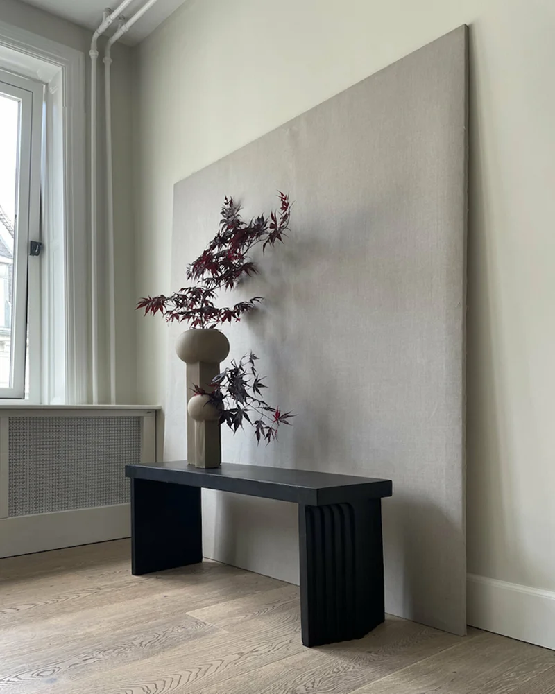Banc en béton noir café 120 x 35 cm Arc - 101 Copenhagen