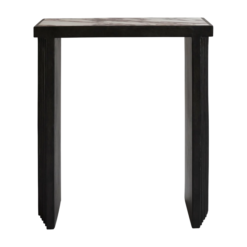 Console en béton et marbre blanc calacatta 70 x 33,5 cm Arc - 101 Copenhagen
