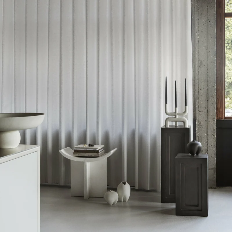 Tabouret en béton blanc 60 x 25 cm Brutus - 101 Copenhagen