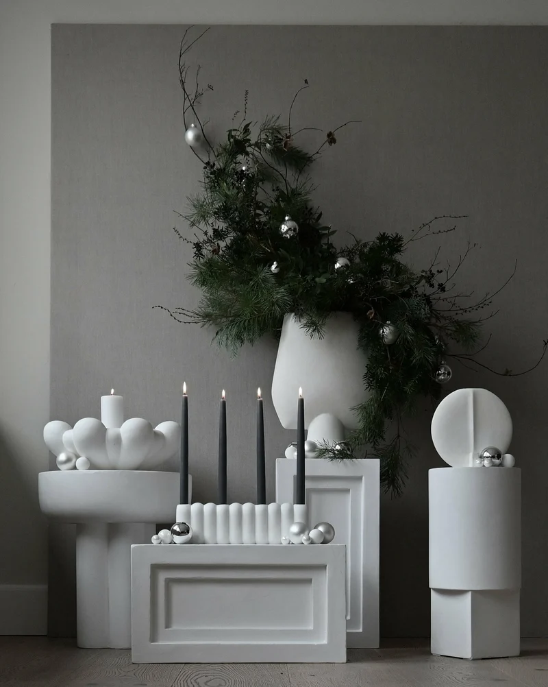 Table d'appoint en béton noir café 25 x 25 cm Column - 101 Copenhagen