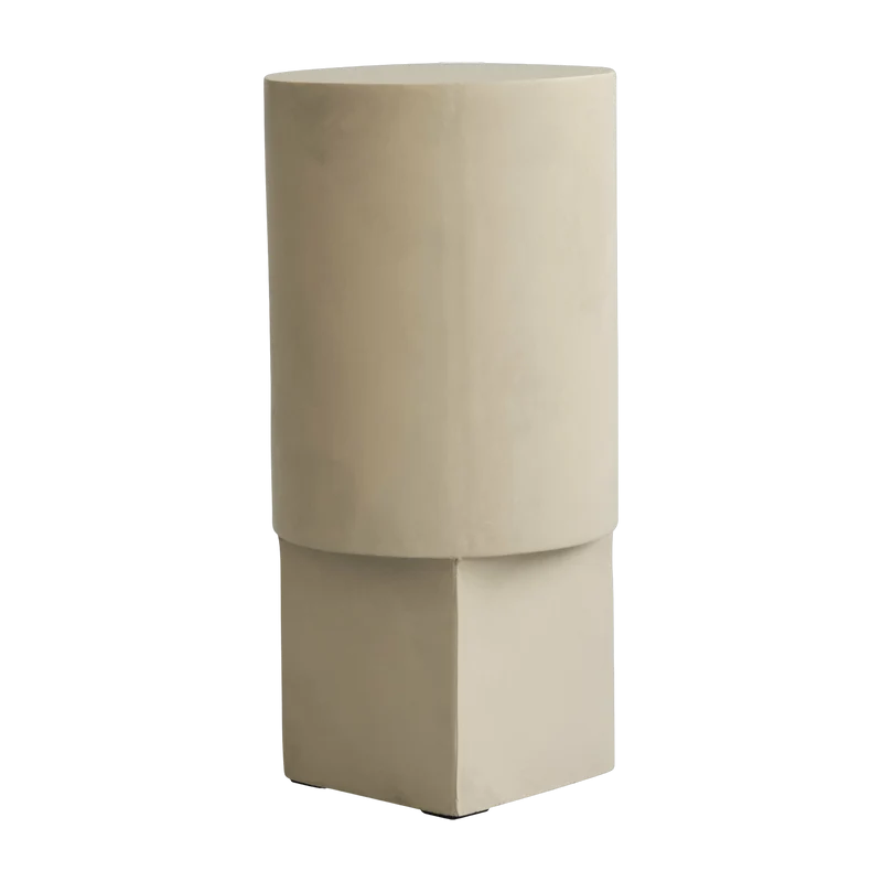 Table d'appoint en béton beige sable 25 x 25 cm Column - 101 Copenhagen