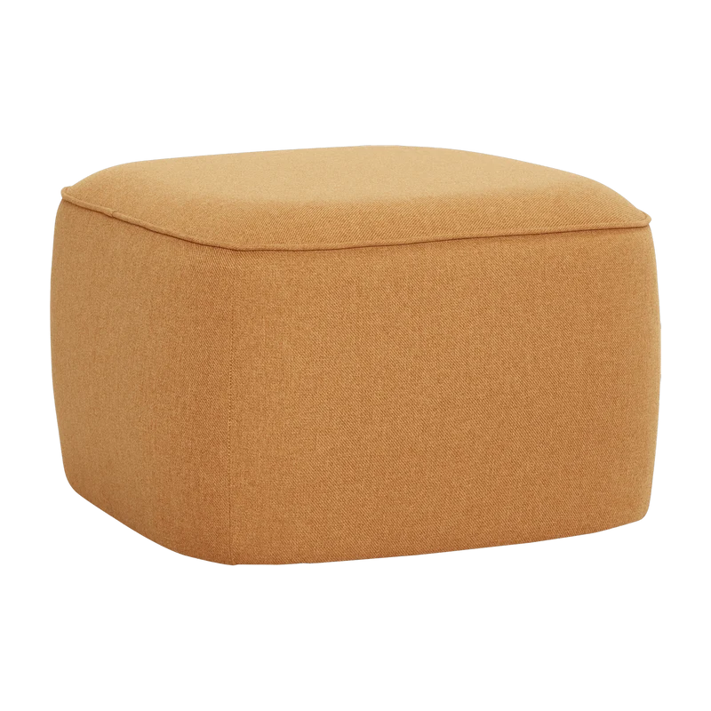 Pouf orange Cube - Hübsch