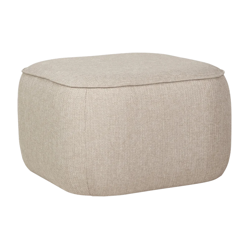 Pouf beige Cube - Hübsch