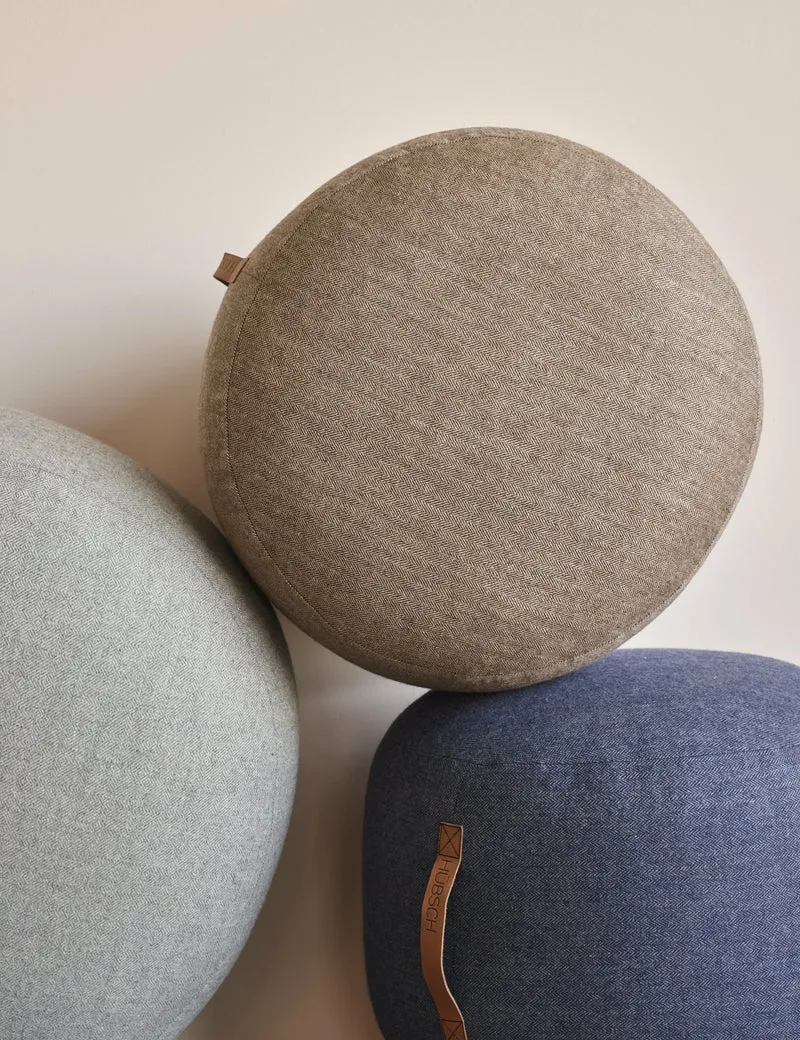 Pouf marron Ø50cm Mochi - Hübsch